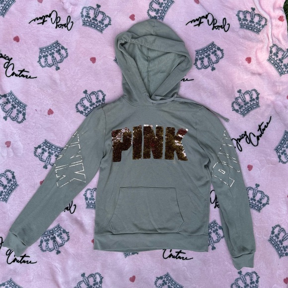PINK Victoria’s Secret Bling Hoodie - Picture 1 of 7